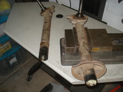 The original weld remains after the perch is removed